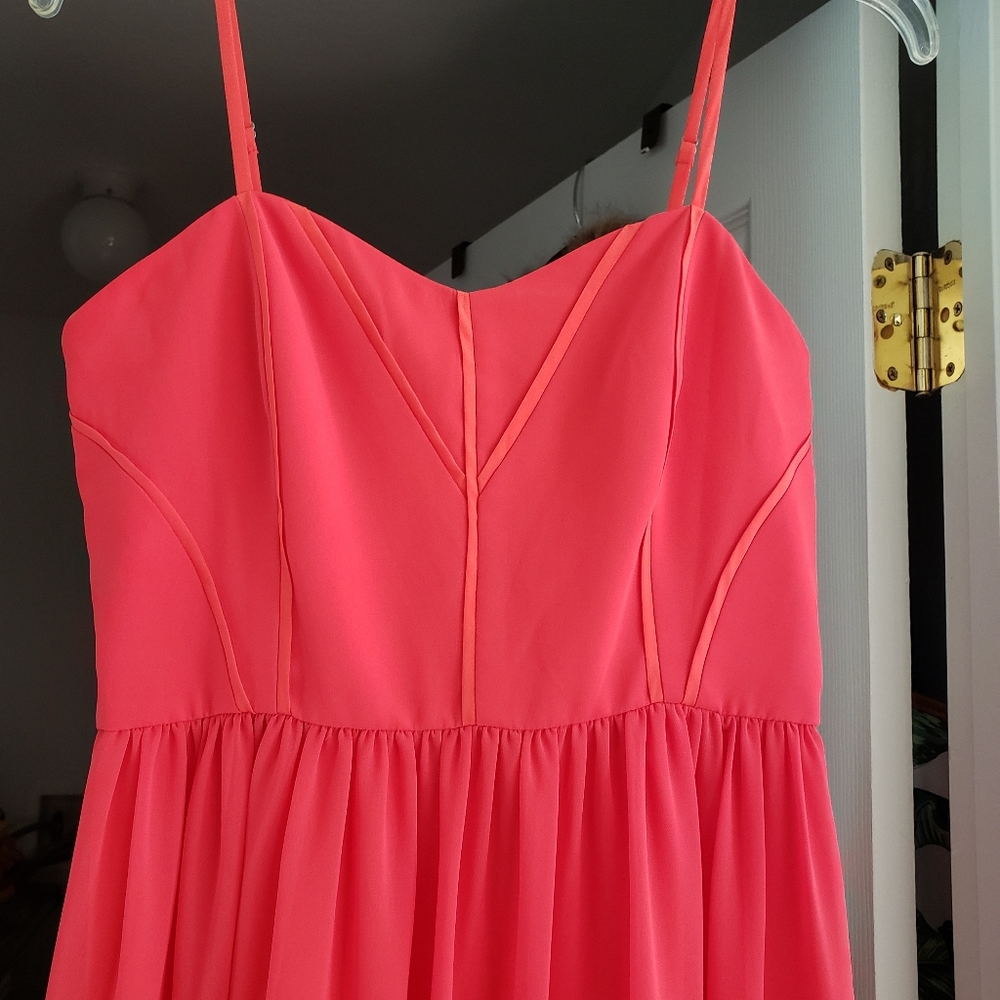 Spaghetti strap evening dress w/jacket
